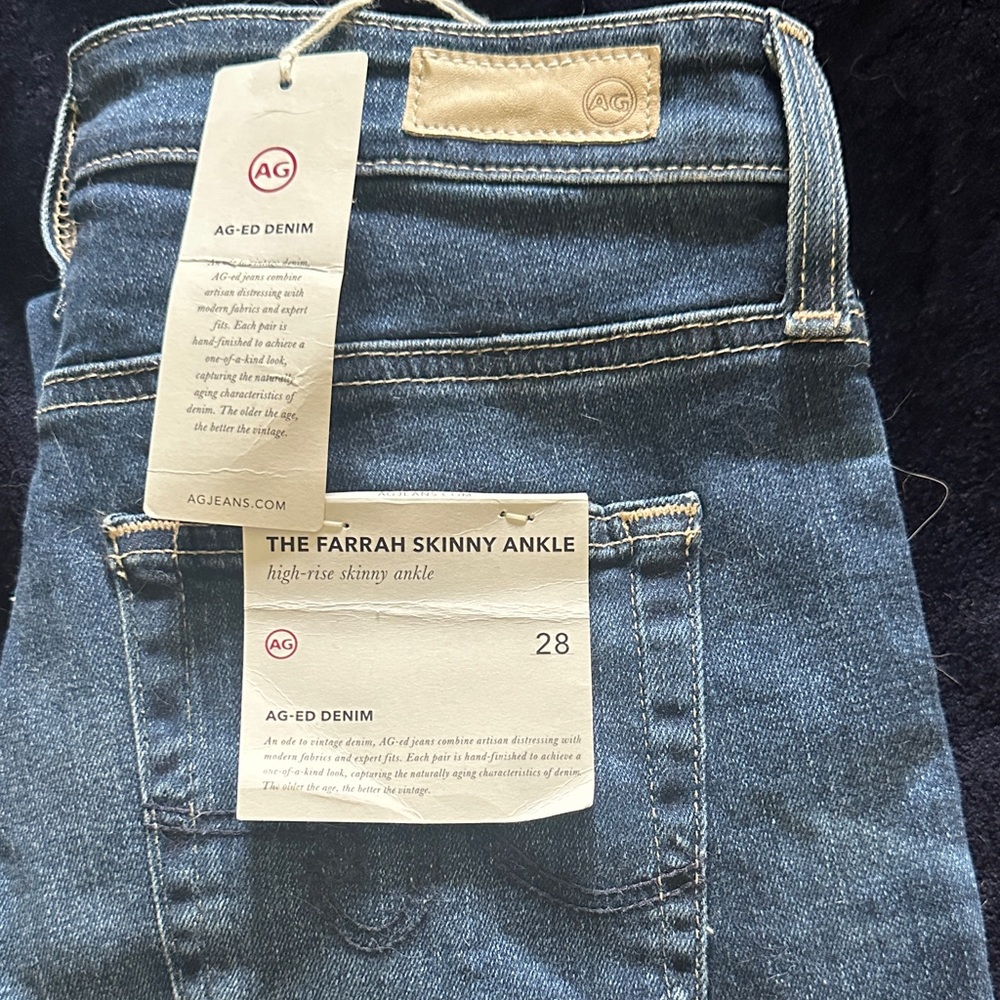 Ag Adriano Goldschmied Blue Denim Jeans